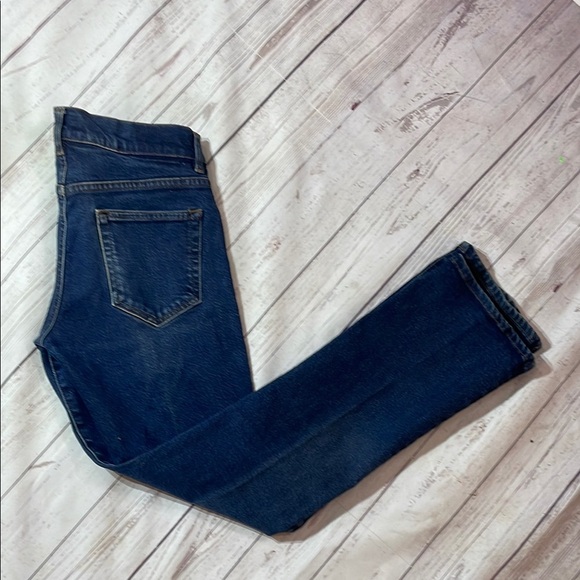 VTG Sz 3 Calvin Klein Dark Blue Boot Cut Mid Rise Denim Jeans Women’s Vintage - Picture 15 of 16